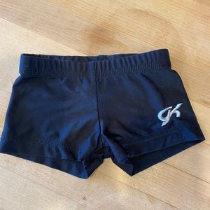 GK extra small shorts black gymnastics